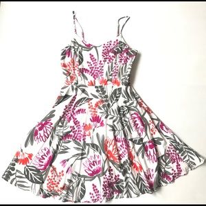 NWOT Fit & Flare Cami Dress - Watercolor Print